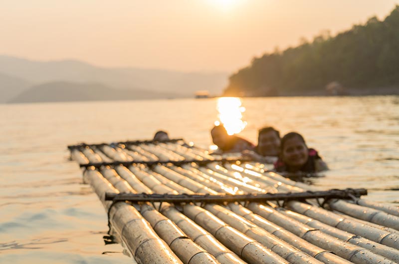 Bamboo Rafting in india