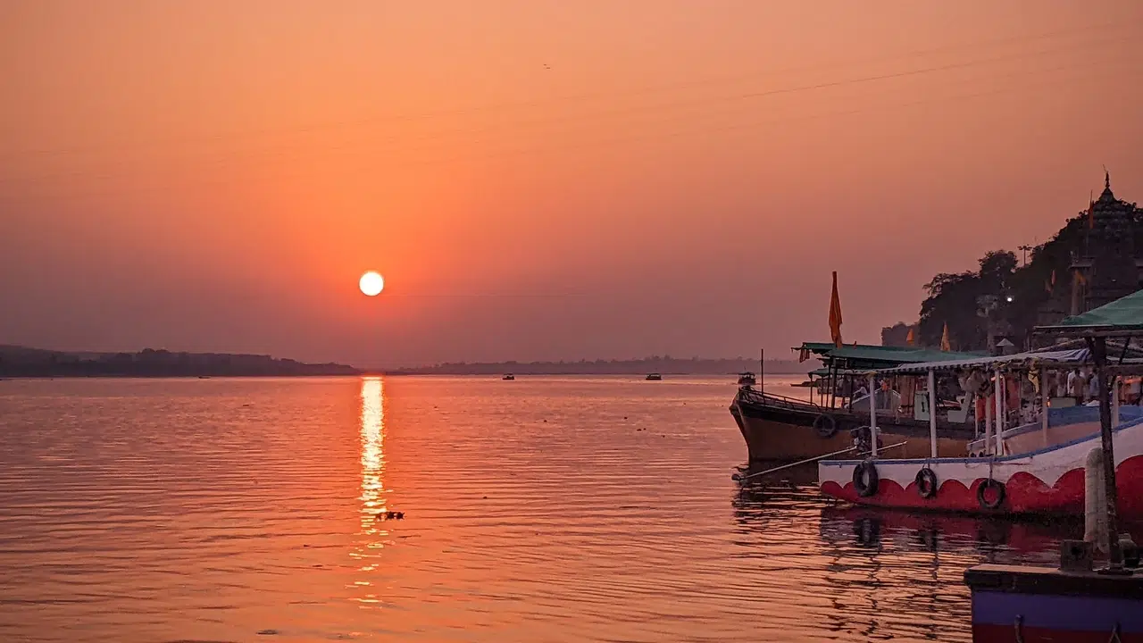 During Sunset Ghats of Varanasi