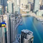 Zip Lining Adventure at Dubai Marina XLine, UAE