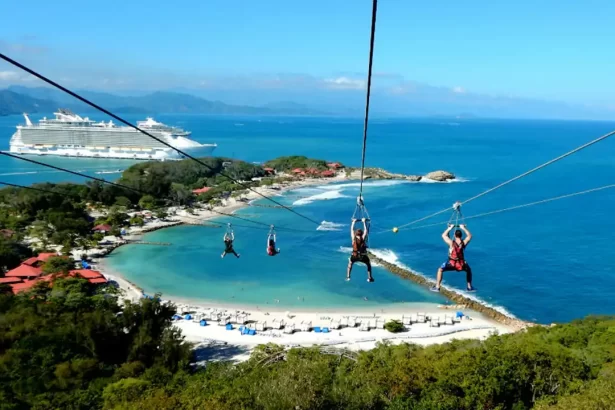 Zip Lining Adventure in Labadee, Haiti