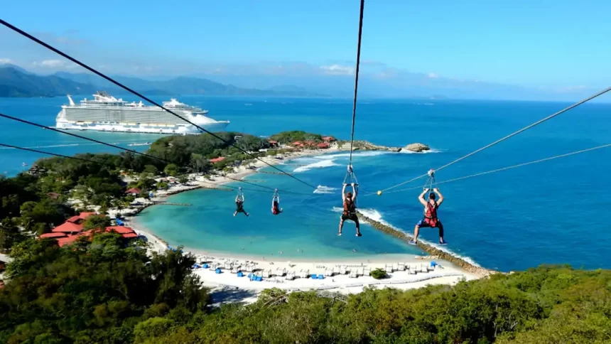 Zip Lining Adventure in Labadee, Haiti