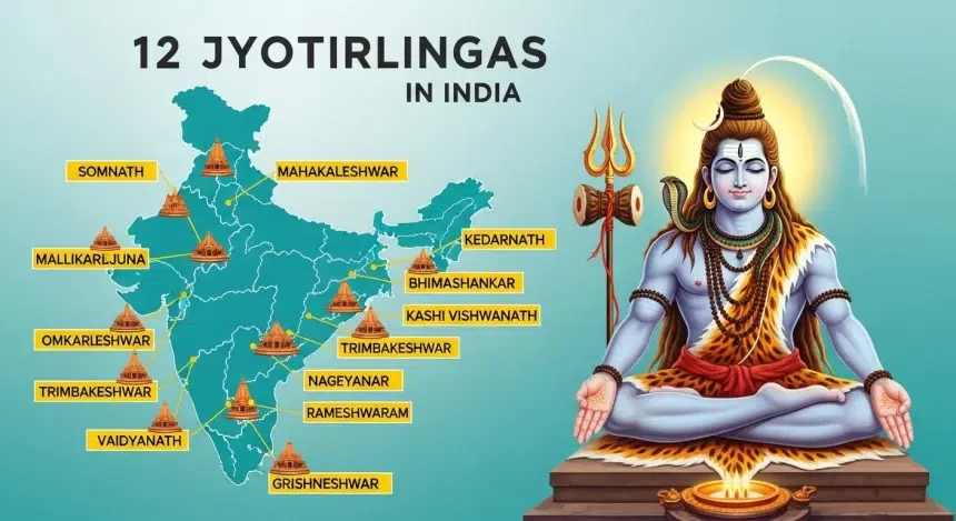 Most famous 12 Jyotirlingas in India with Names and Places