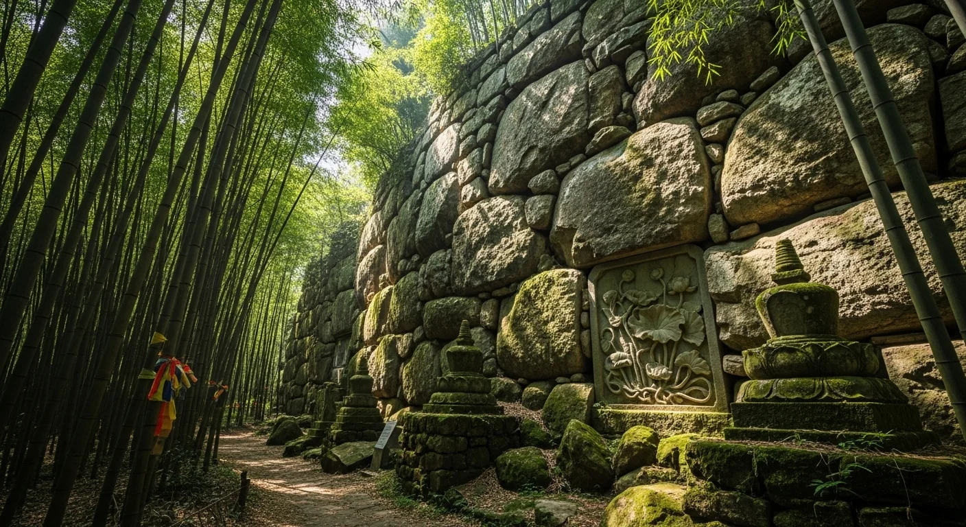 Bamboo Grove, Cyclopean Wall – Historic Sites Connected with Buddha - Rajgir