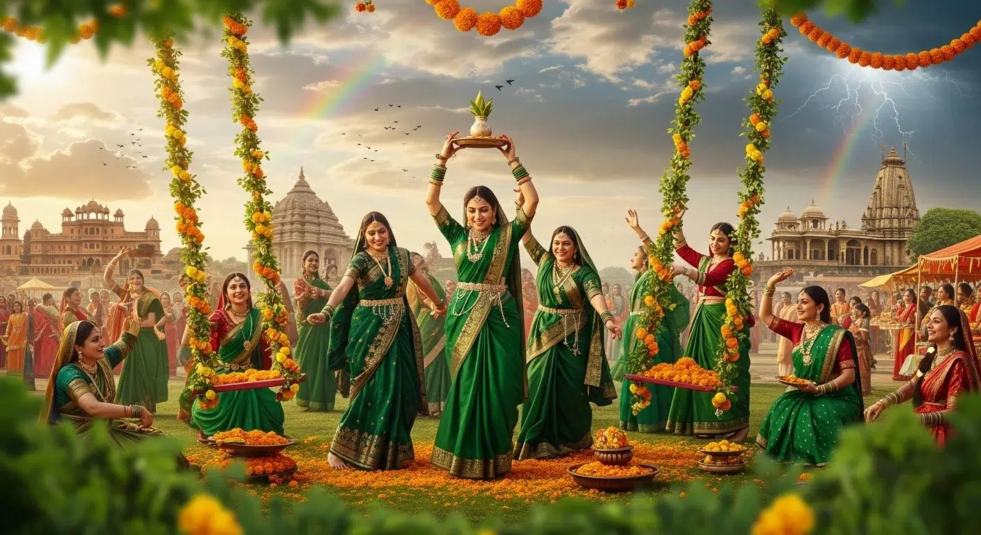 Hariyali Teej 2025 - Traditional Celebrations & Rituals