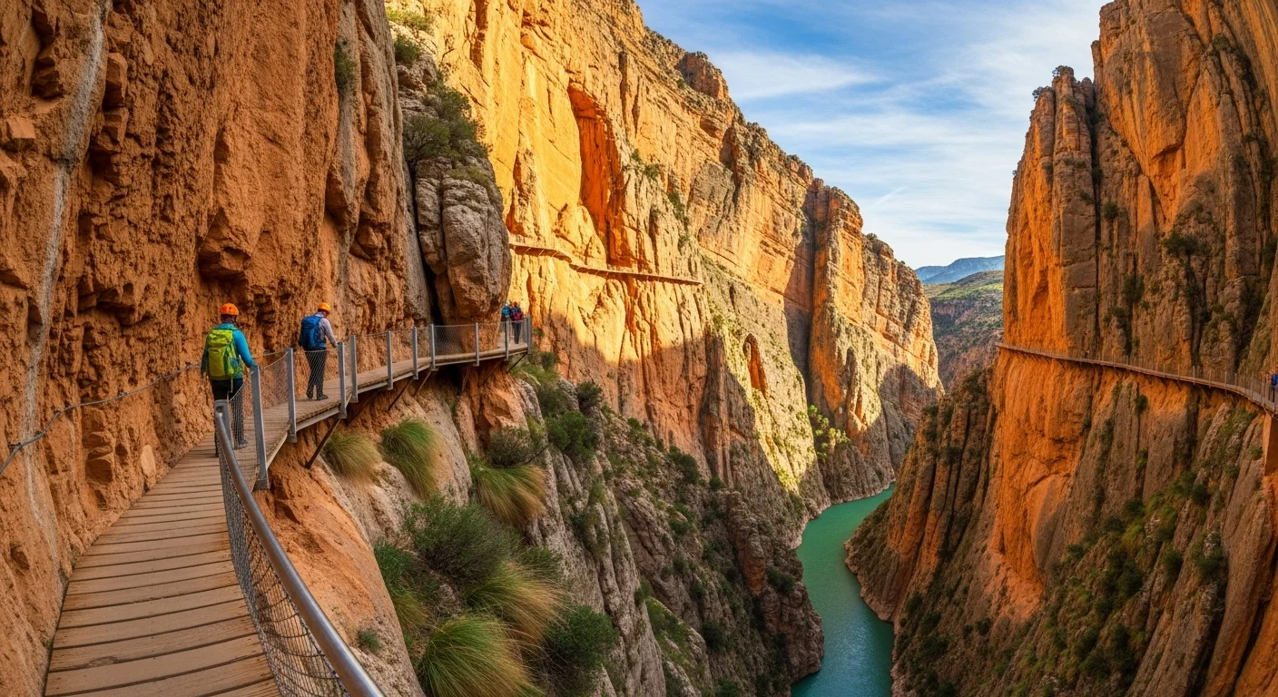 Most Dangerous Hiking Trails - El Caminito del Rey – Desfiladero de los Gaitanes, Spain