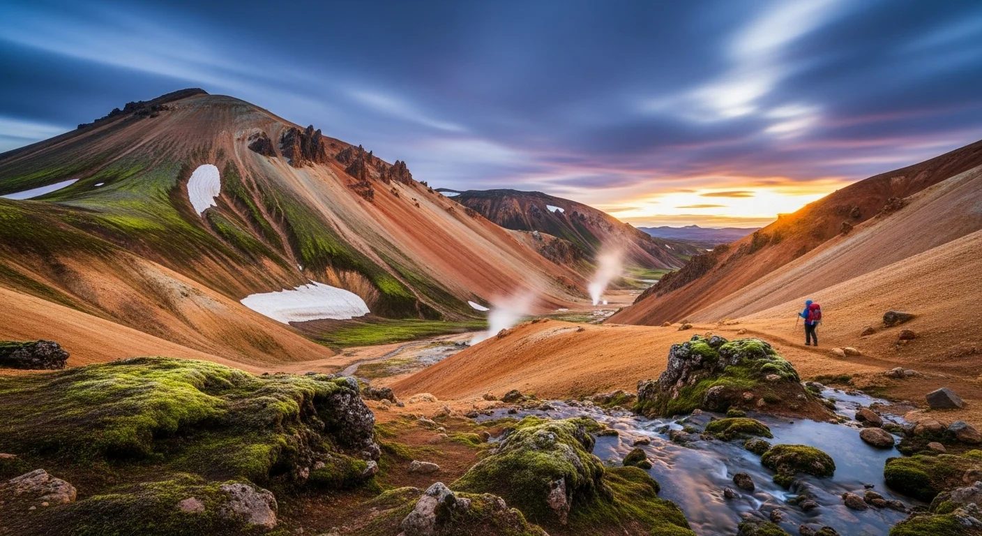 Most Dangerous Hiking Trails - Laugavegur Trail – Landmannalaugar, Iceland