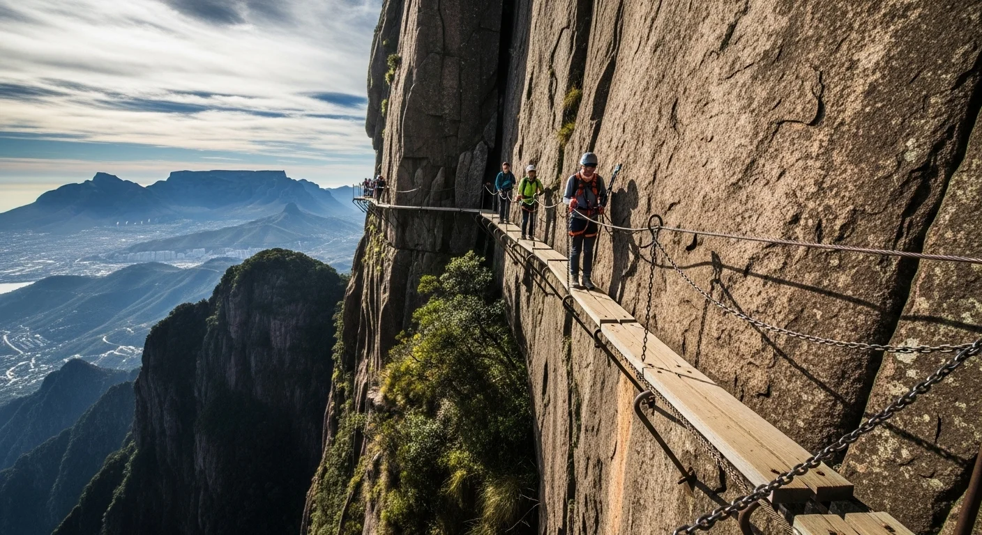Most Dangerous Hiking Trails - Mount Huashan Plank Walk – Huashan National Park, China