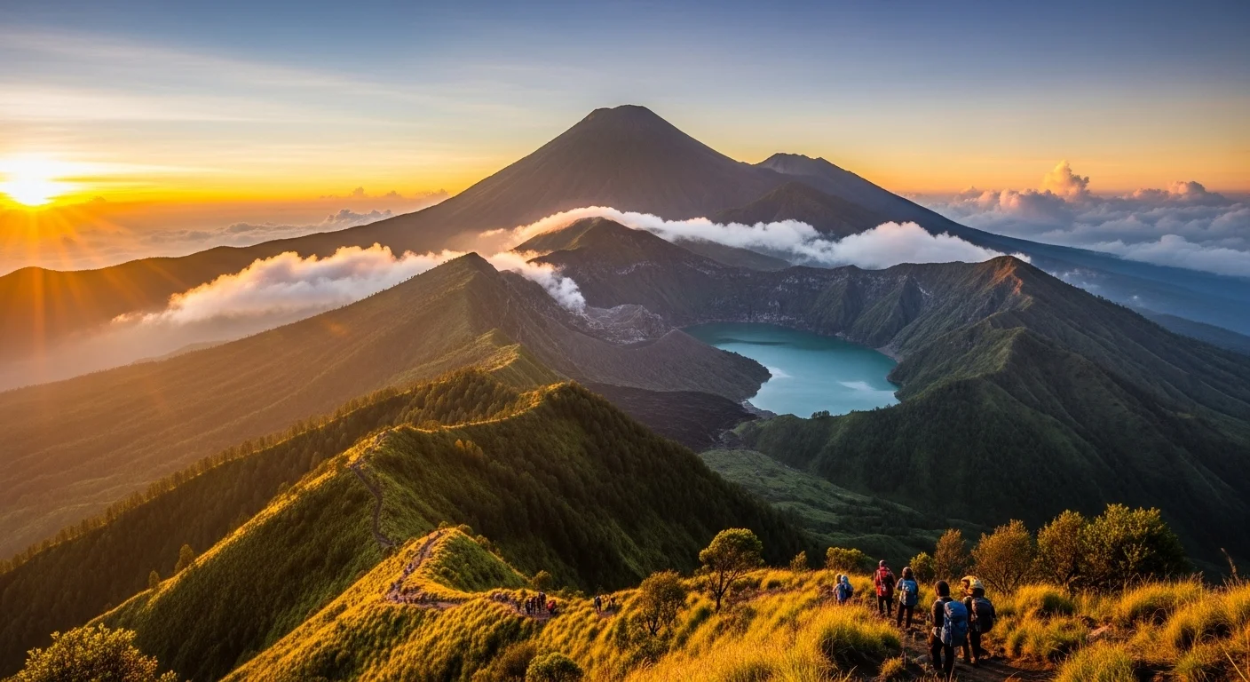 Most Dangerous Hiking Trails - Mount Rinjani – Rinjani National Park, Indonesia
