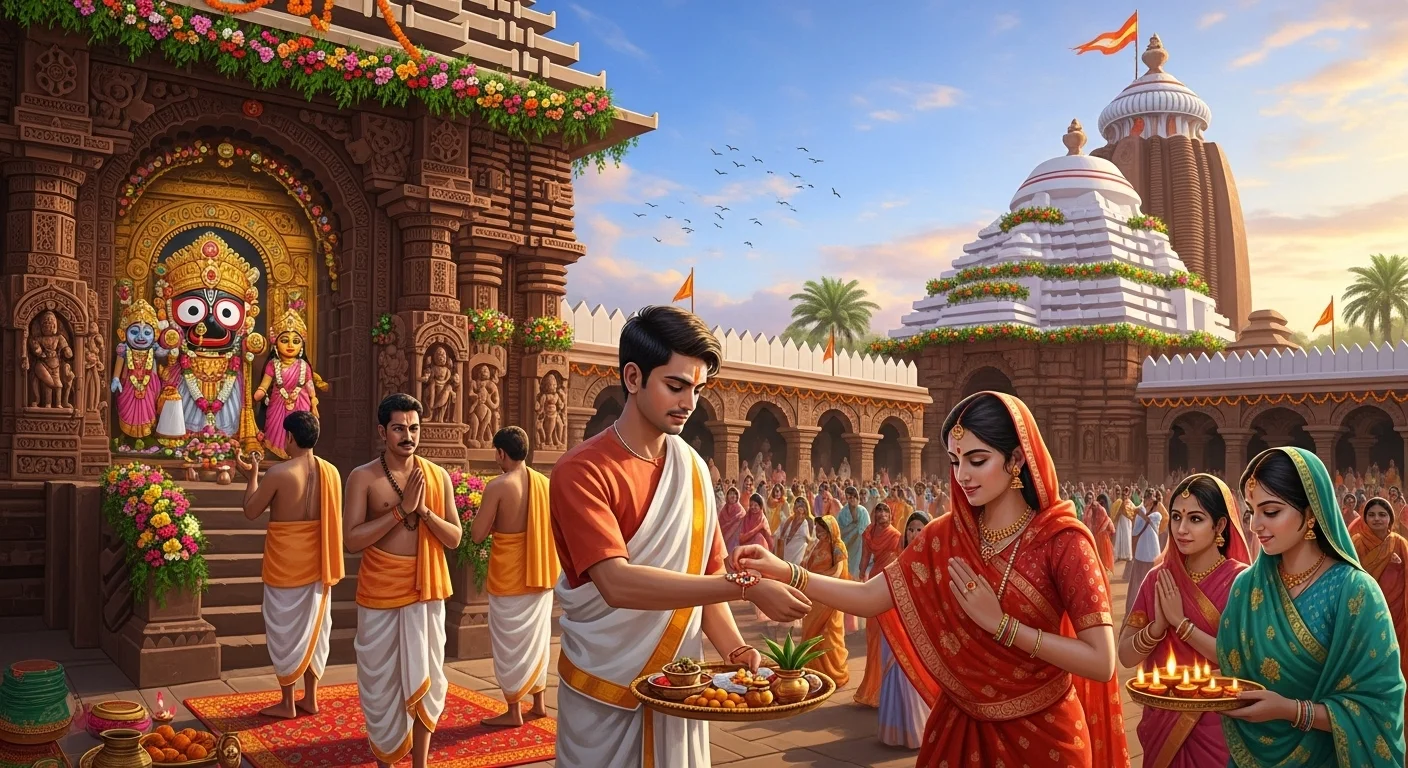 The Divine Connection Raksha Bandhan at Puri Jagannath Temple