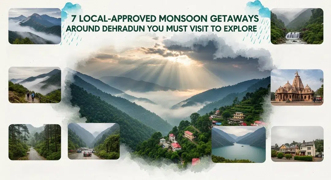 7 Local-Approved Monsoon Getaways Around Dehradun You Must Visit to Explore