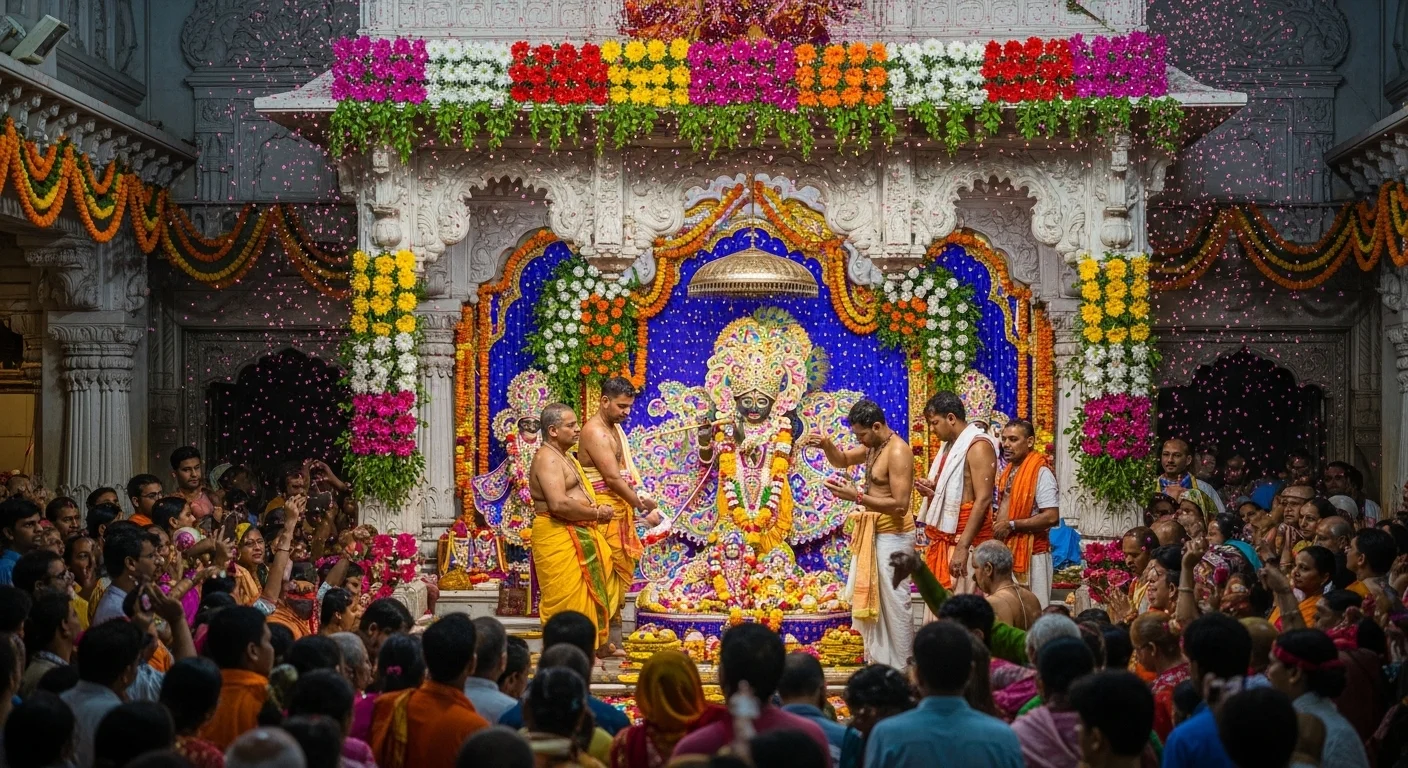 Banke Bihari Temple - The Unseen Celebration Why Banke Bihari's Janmashtami is So Unique