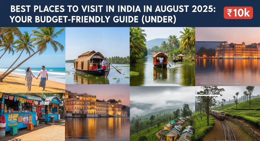 Best Places to Visit in India in August 2025 Your Budget-Friendly Guide (Under ₹10k)