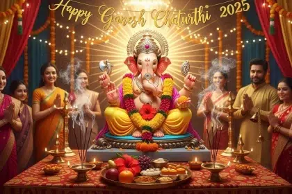 Happy Ganesh Chaturthi 2025 - Top 20 Warm Wishes, Quotes, Greetings and Messages in Hindi & English for Social Media to Share with Loved Ones