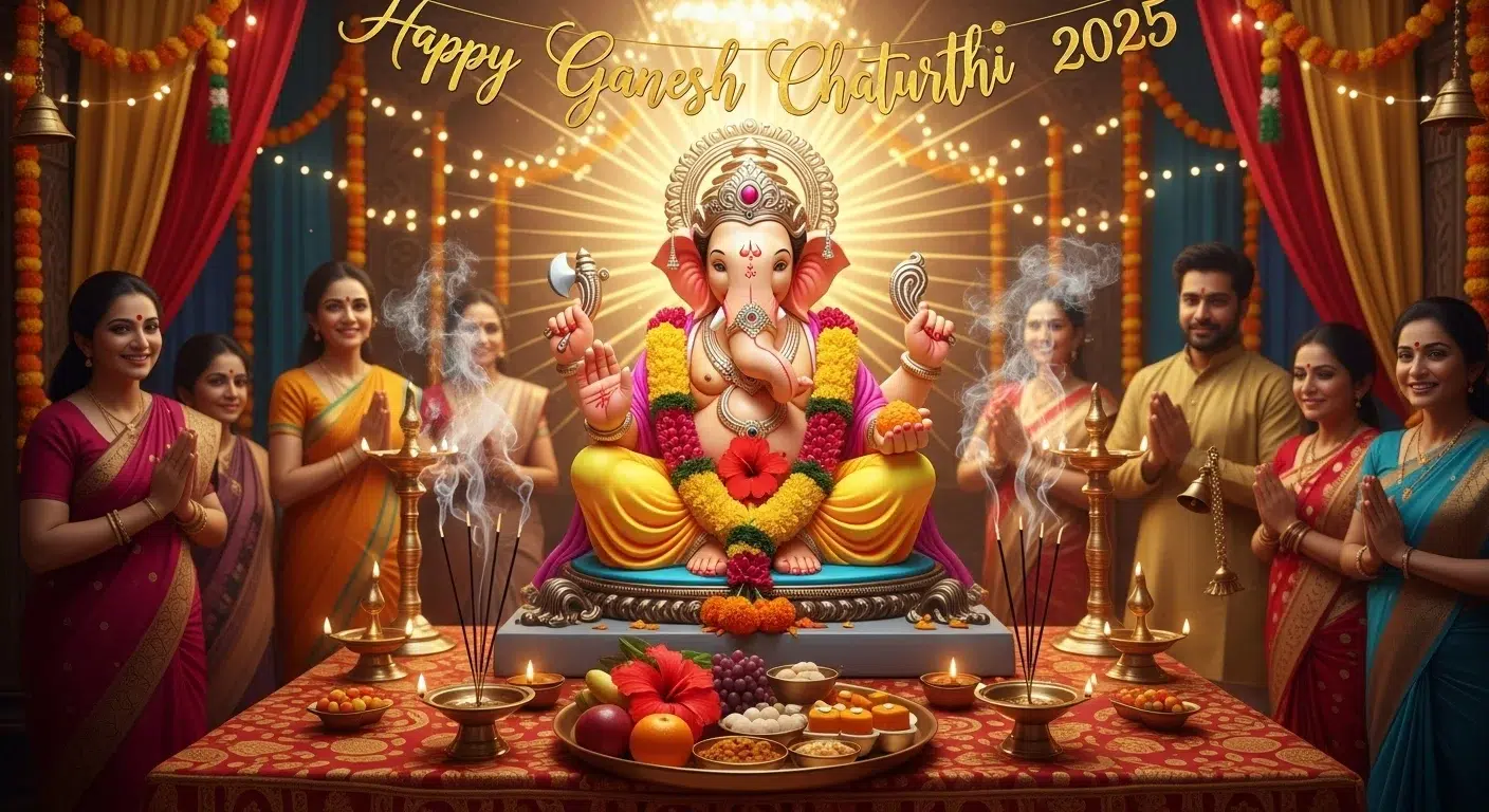 Happy Ganesh Chaturthi 2025 - Top 20 Warm Wishes, Quotes, Greetings and Messages in Hindi & English for Social Media to Share with Loved Ones