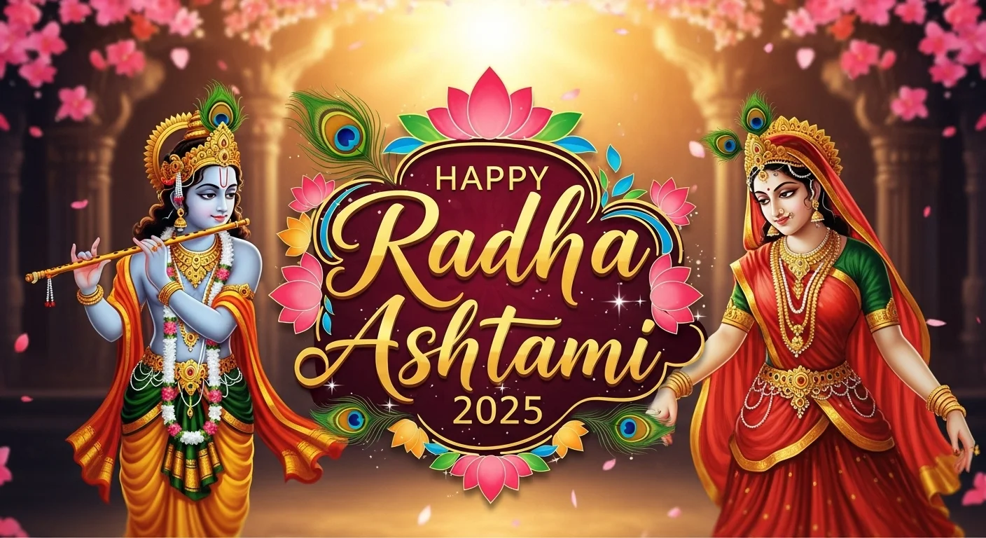 Happy Radha Ashtami 2025: 20+ Beautiful Wishes, Quotes, Greetings and Messages in Hindi & English for Social Media