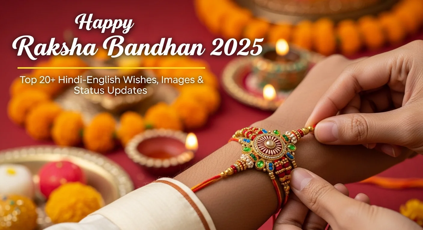 Happy Raksha Bandhan 2025 - Top 20+ Hindi-English Wishes, Images & Status Updates for Social Media.136Z