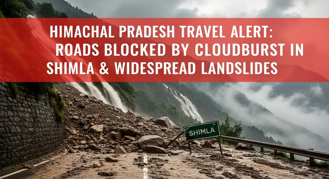 Himachal Pradesh Travel Alert - 500+ Roads Blocked by Cloudburst in Shimla & Widespread Landslides
