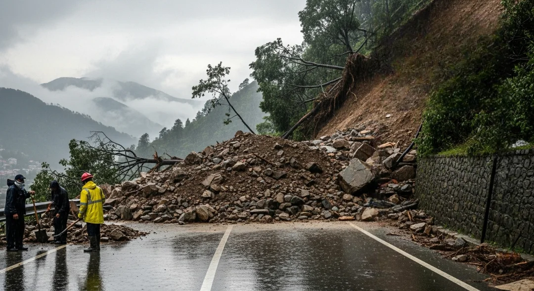 Himachal under Alert - Roads Closed after Shimla Cloudburst & Landslides