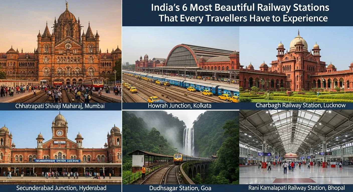 India's 6 Most Beautiful Railway Stations That Every Travellers Have to Experience