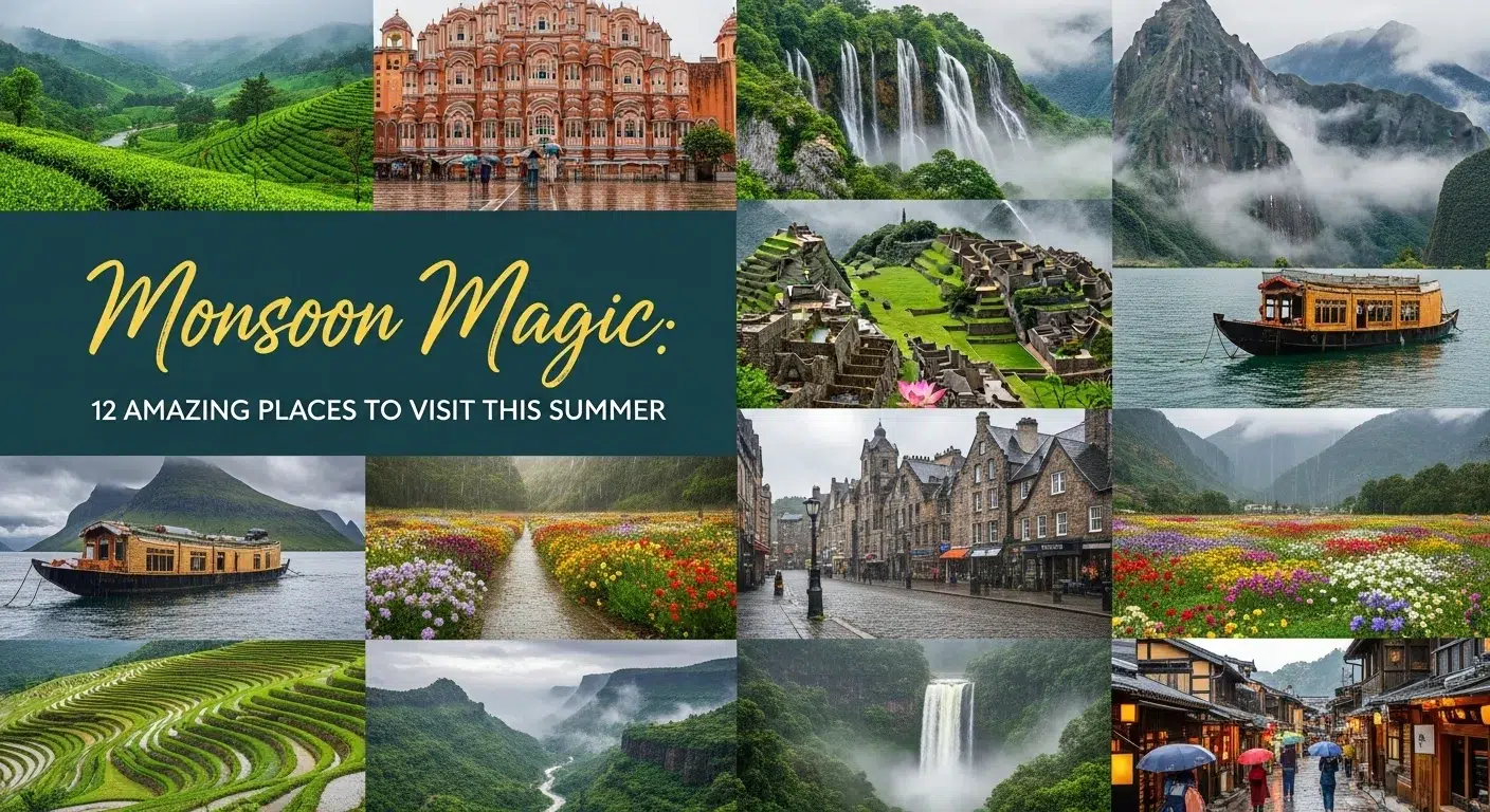 Monsoon Magic: 12 Amazing Places to Visit This Summer in 2025 Edition