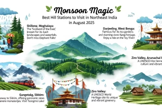 Monsoon Magic: Best Hill Stations to Visit in Northeast India in August 2025