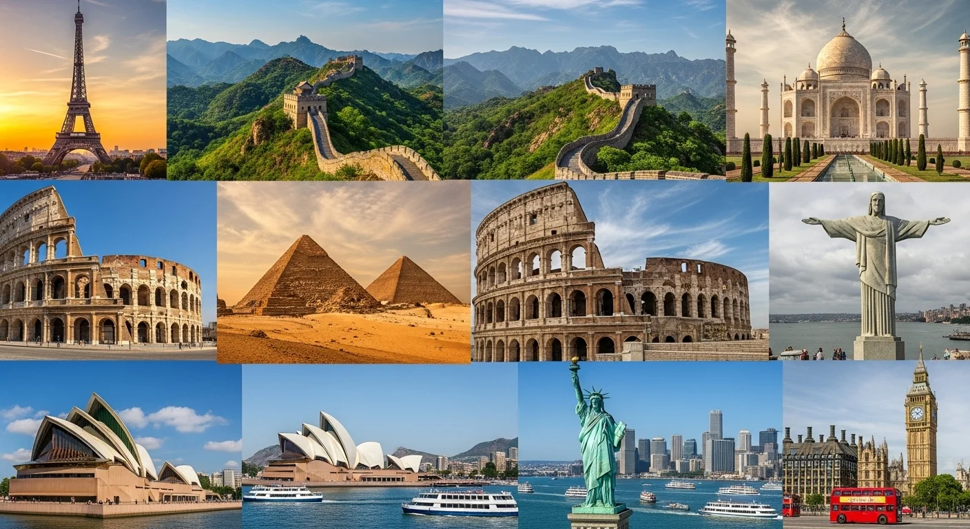 Most Famous Landmarks in a World