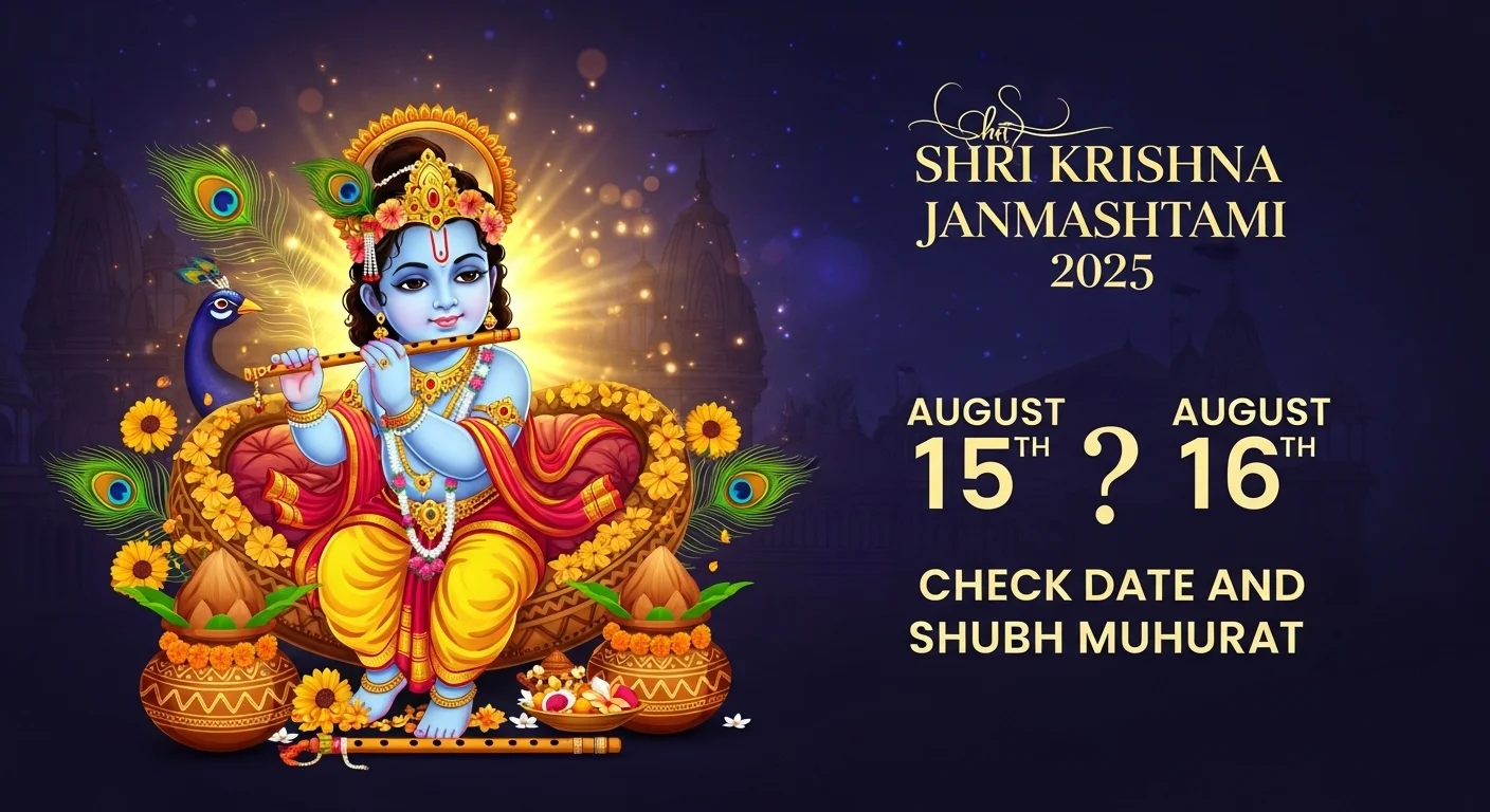 Shri Krishna Janmashtami 2025 Date: is it on August 15 or 16? Check Date and Shubh Muhurat