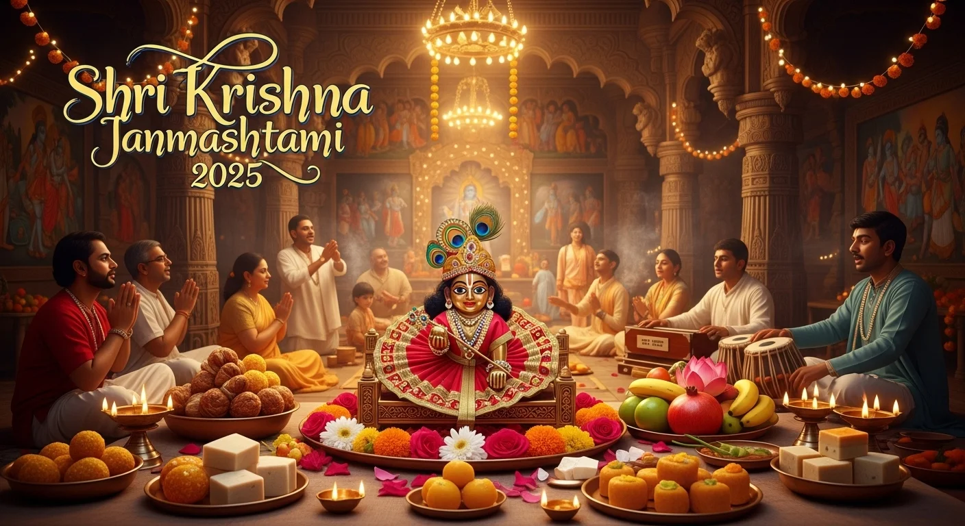 Shri Krishna Janmashtami 2025 in India Date, Timings & Celebration Guide