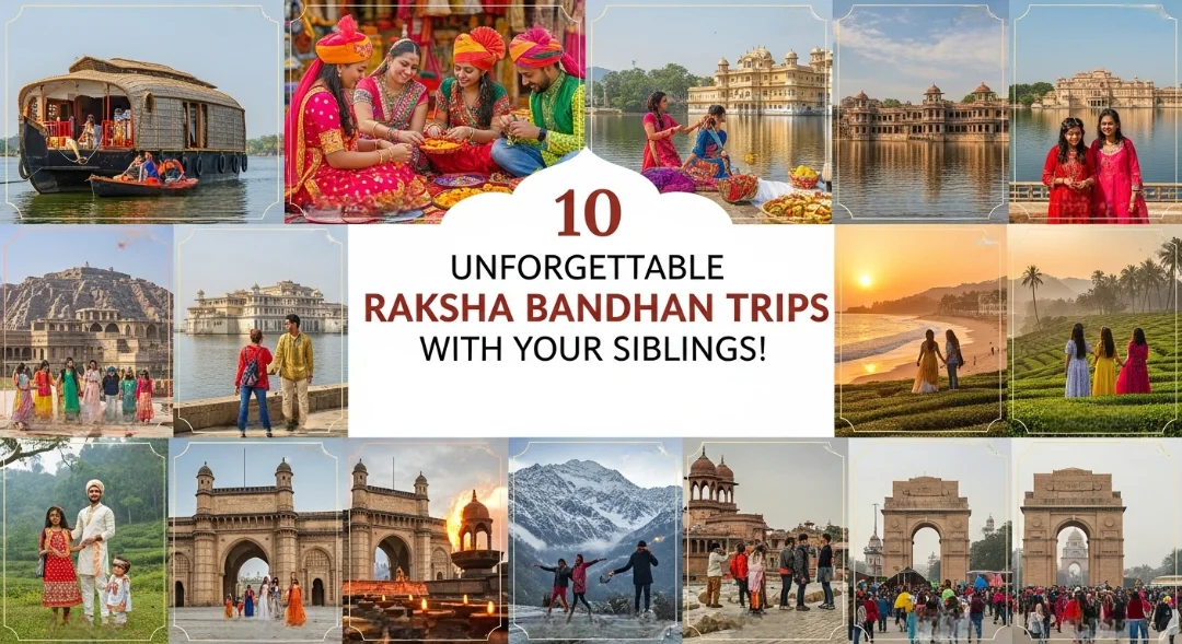 Top 10 Indian Destinations for an Unforgettable Raksha Bandhan Trip with Your Siblings!