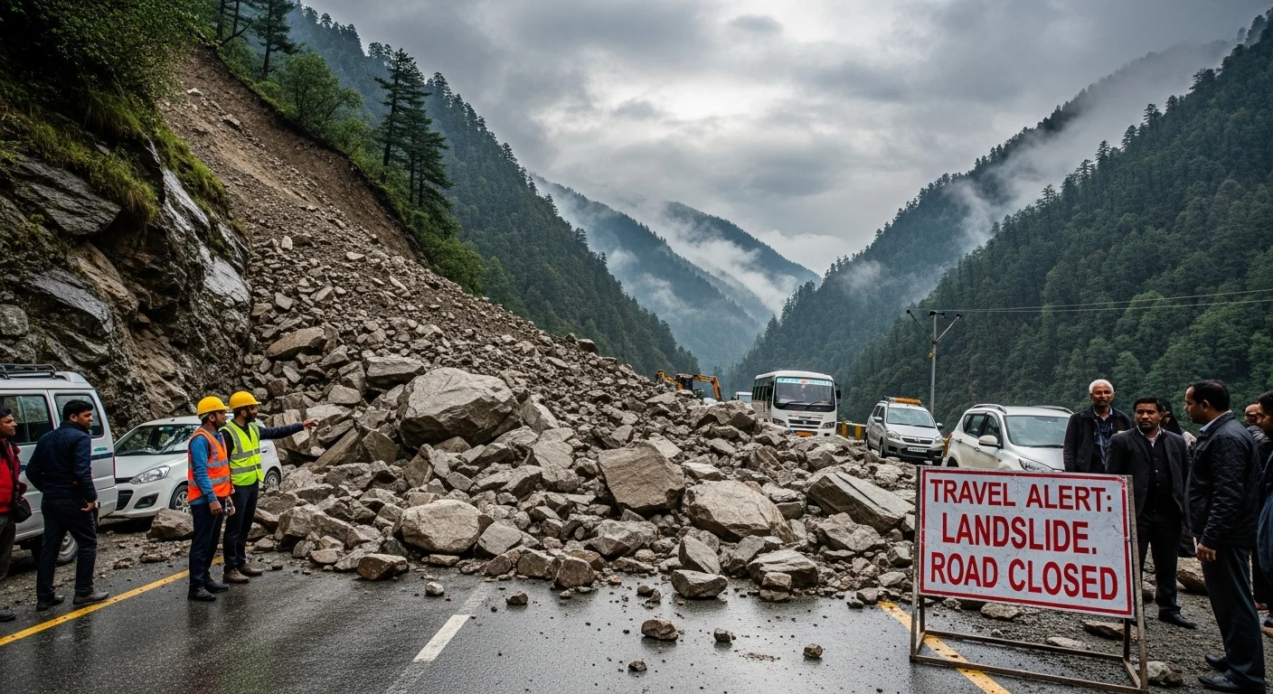Travel Alert: Landslide Disrupts Traffic on Uttarkashi-Gangnani Route - Here's What to Know