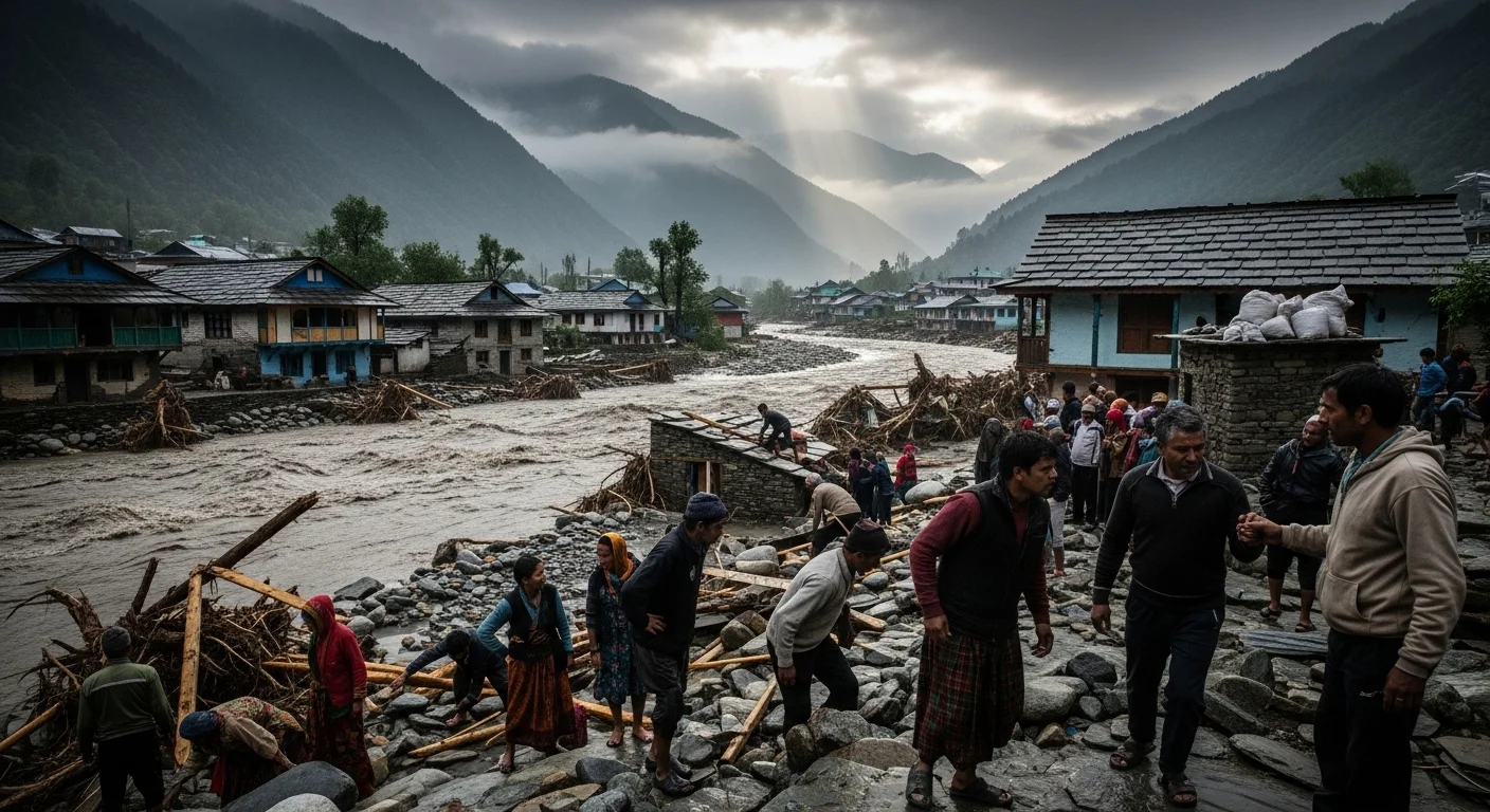 Uttarkashi's Dharali Hit by Cloudburst - Effect on Local Community