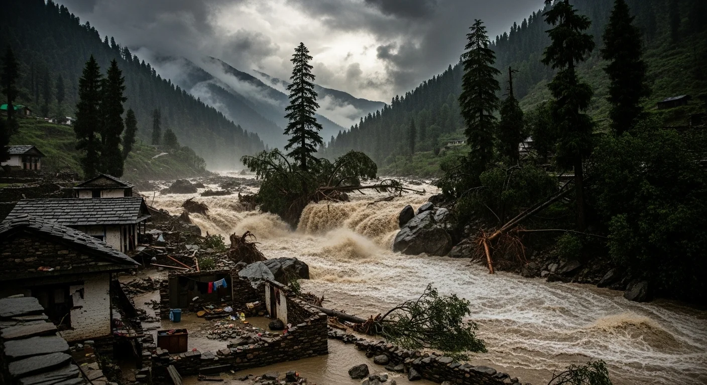 Uttarkashi's Dharali Hit by Cloudburst Havoc Wept Havoc Widely and Why is This Happening