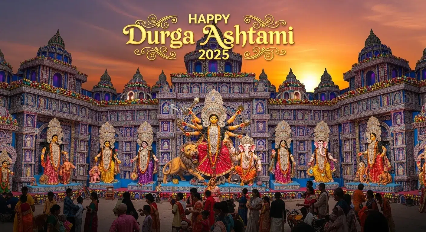 40+ Best Happy Durga Ashtami 2025 Wishes, Messages, Quotes & Greetings in English & Hindi to Share with Family & Friends - Outdoorkeeda