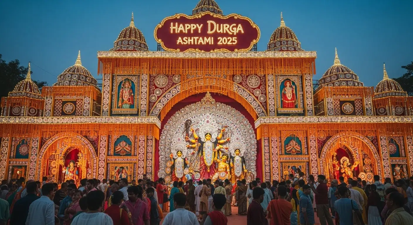 Best Happy Durga Ashtami 2025 Pictures, Wishes, Messages, Quotes & Greetings in English & Hindi to Share with Family & Friends - Outdoorkeeda