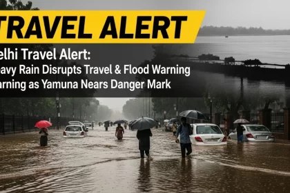 Delhi Travel Alert-Weather Update, Heavy Rain Disrupts Travel & Flood Warning as Yamuna Nears Danger Mark