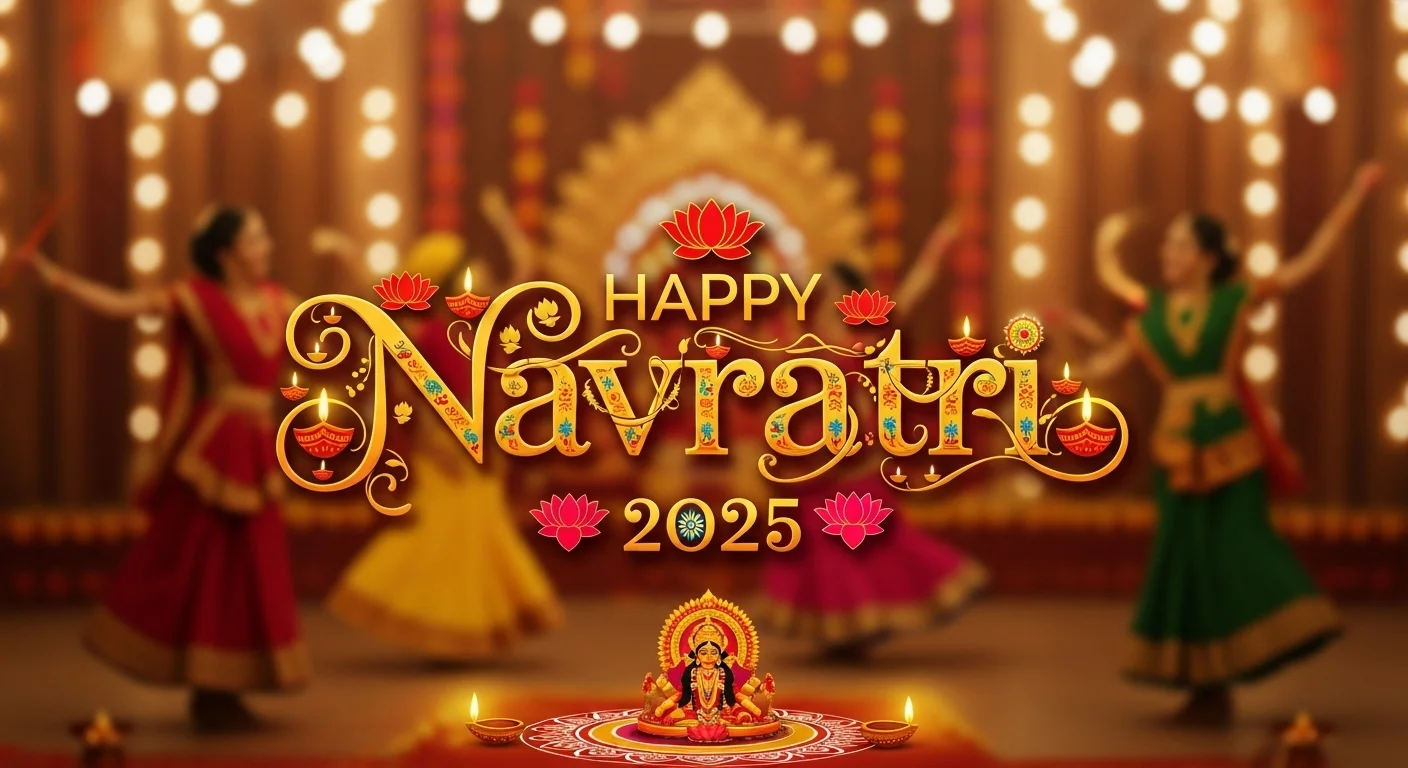 Happy Navratri 2025 - 40+ Warm Wishes, Quotes, Greetings and Messages in Hindi & English for Social Media