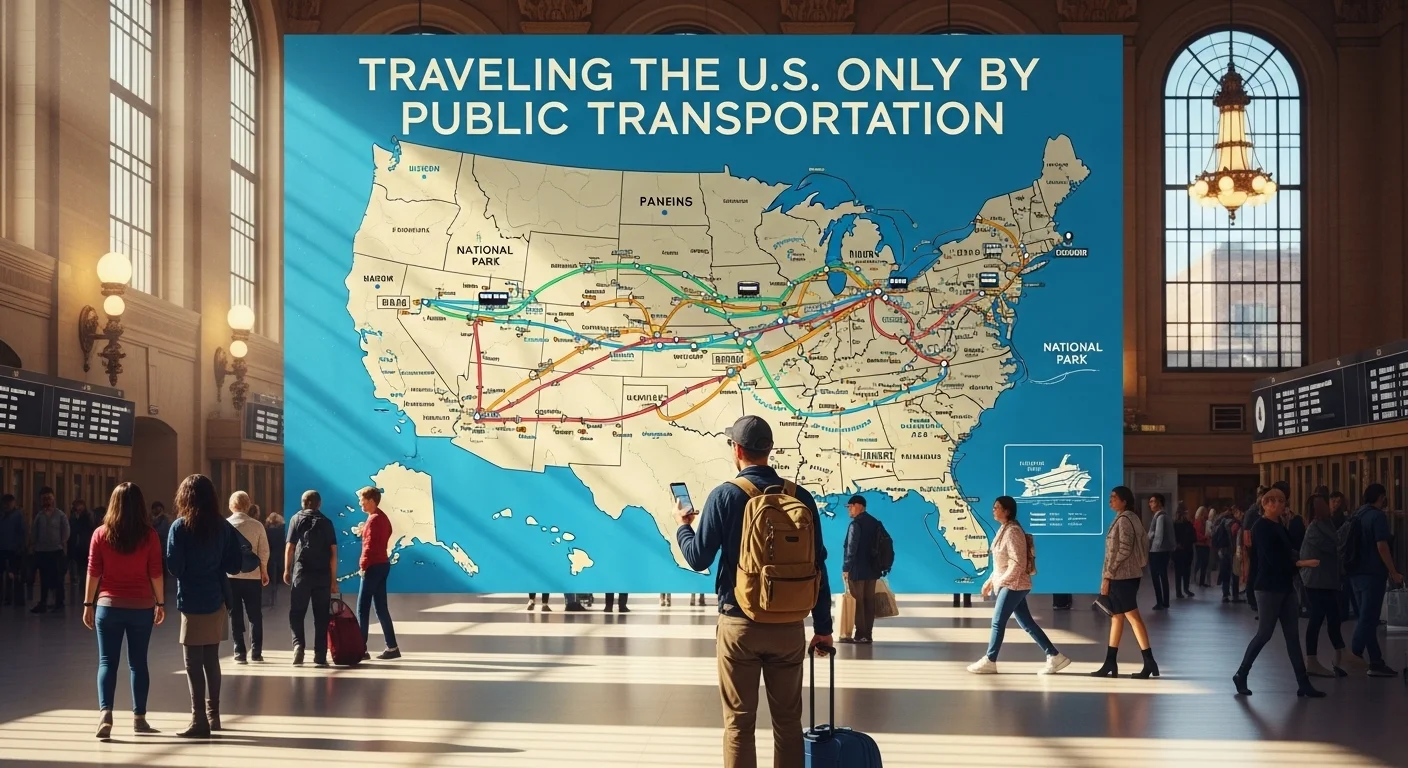 How to Travel the U.S. Using Only Public Transportation Smartly