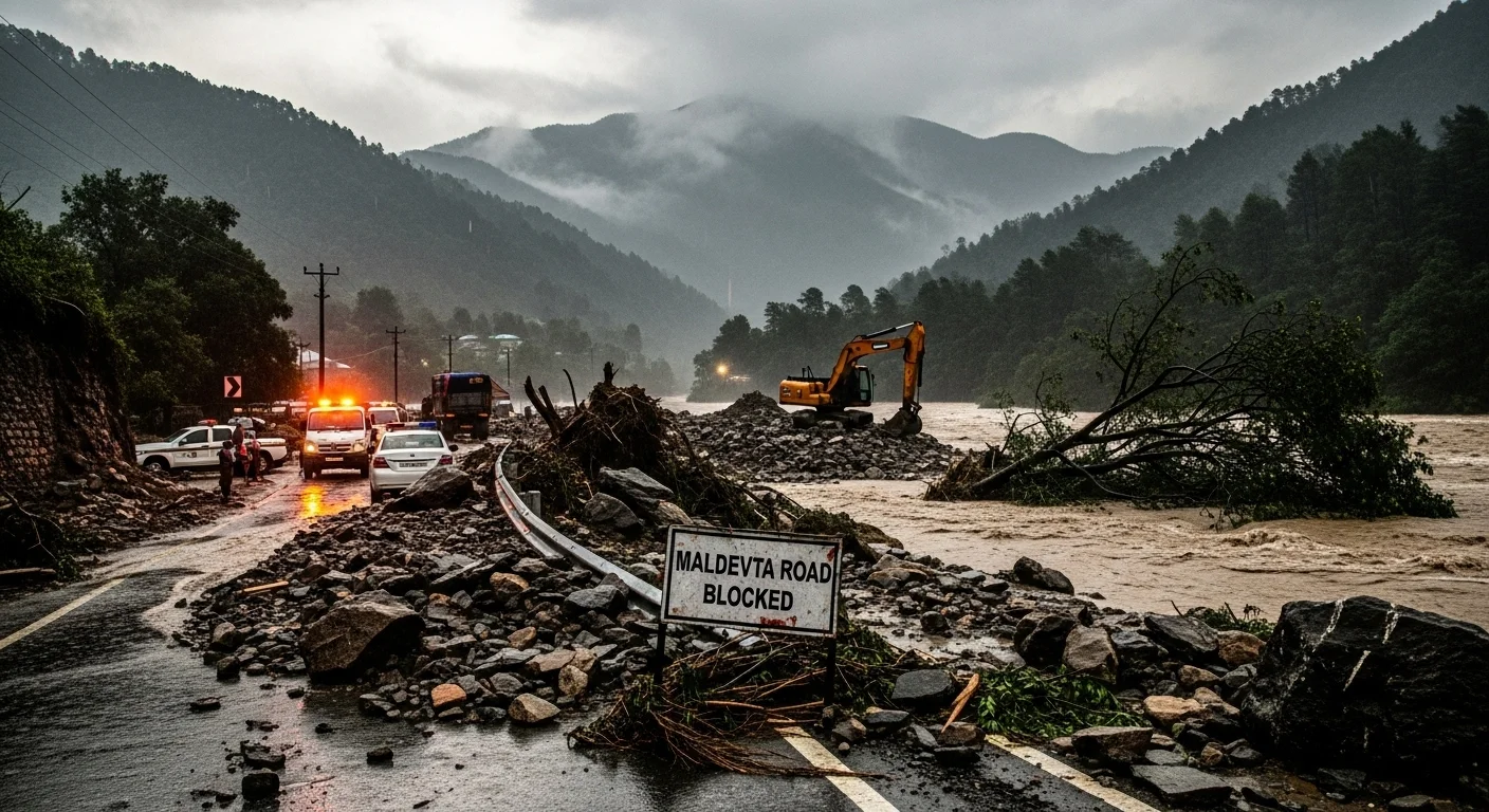 Impact on Dehradun and Surrounding Areas Maldevta Road Blockage