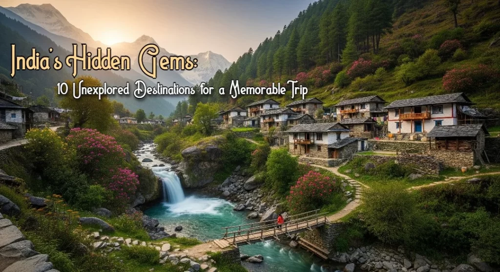 India's Hidden Gems: 10 Unexplored Destinations for a Memorable Trip