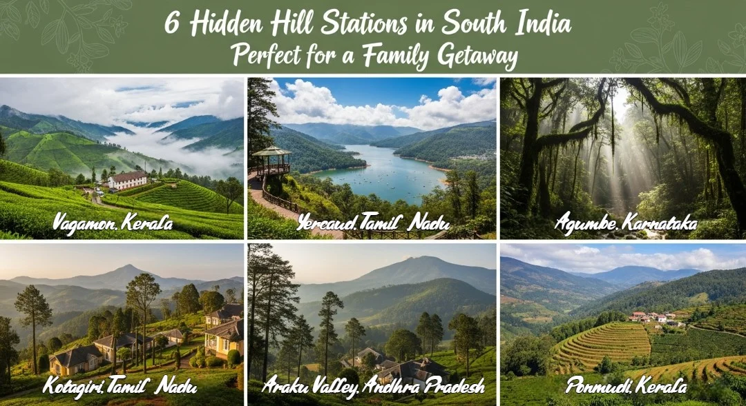 Top 6 Hidden Hill Stations in South India Perfect for a Family Getaway