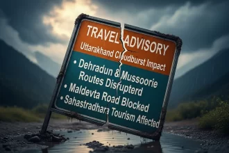 Uttarakhand Cloudburst Impact: Travel Advisory for Dehradun & Mussoorie Routes Disrupted, Maldevta Road Blocked, Sahastradhara Tourism Affected