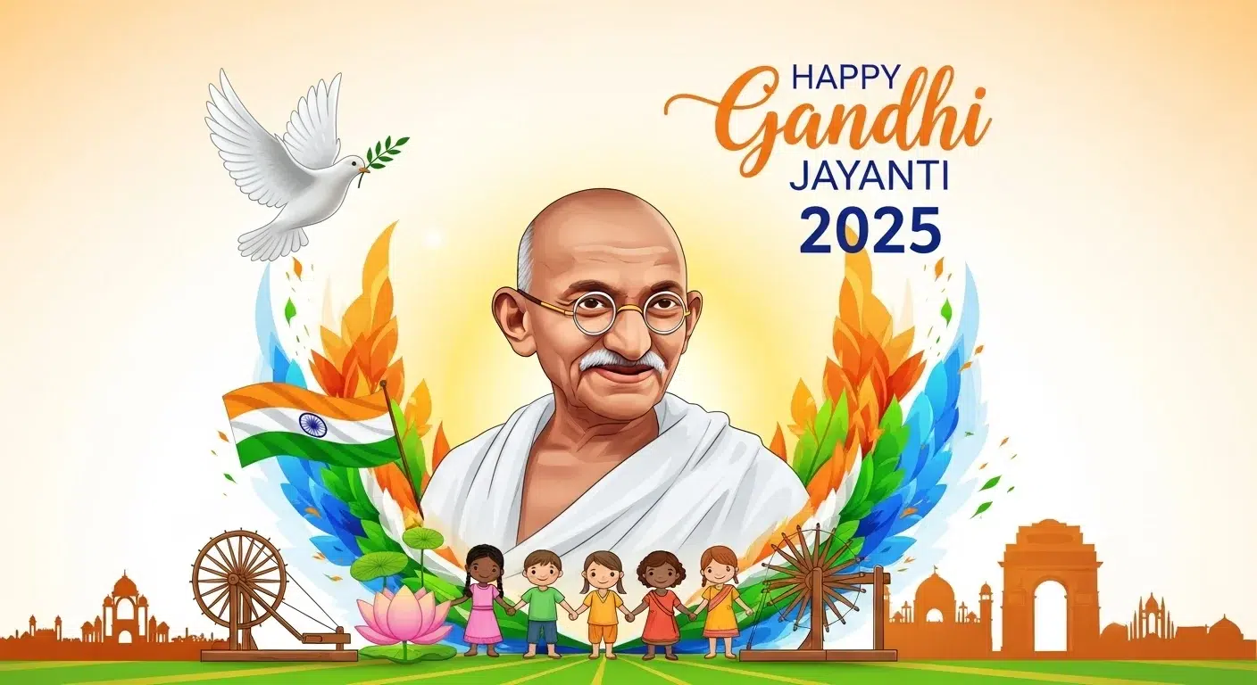 Happy Gandhi Jayanti Wishes, Quotes, Messages & Images to Share on WhatsApp & Social Media - Outdoorkeeda