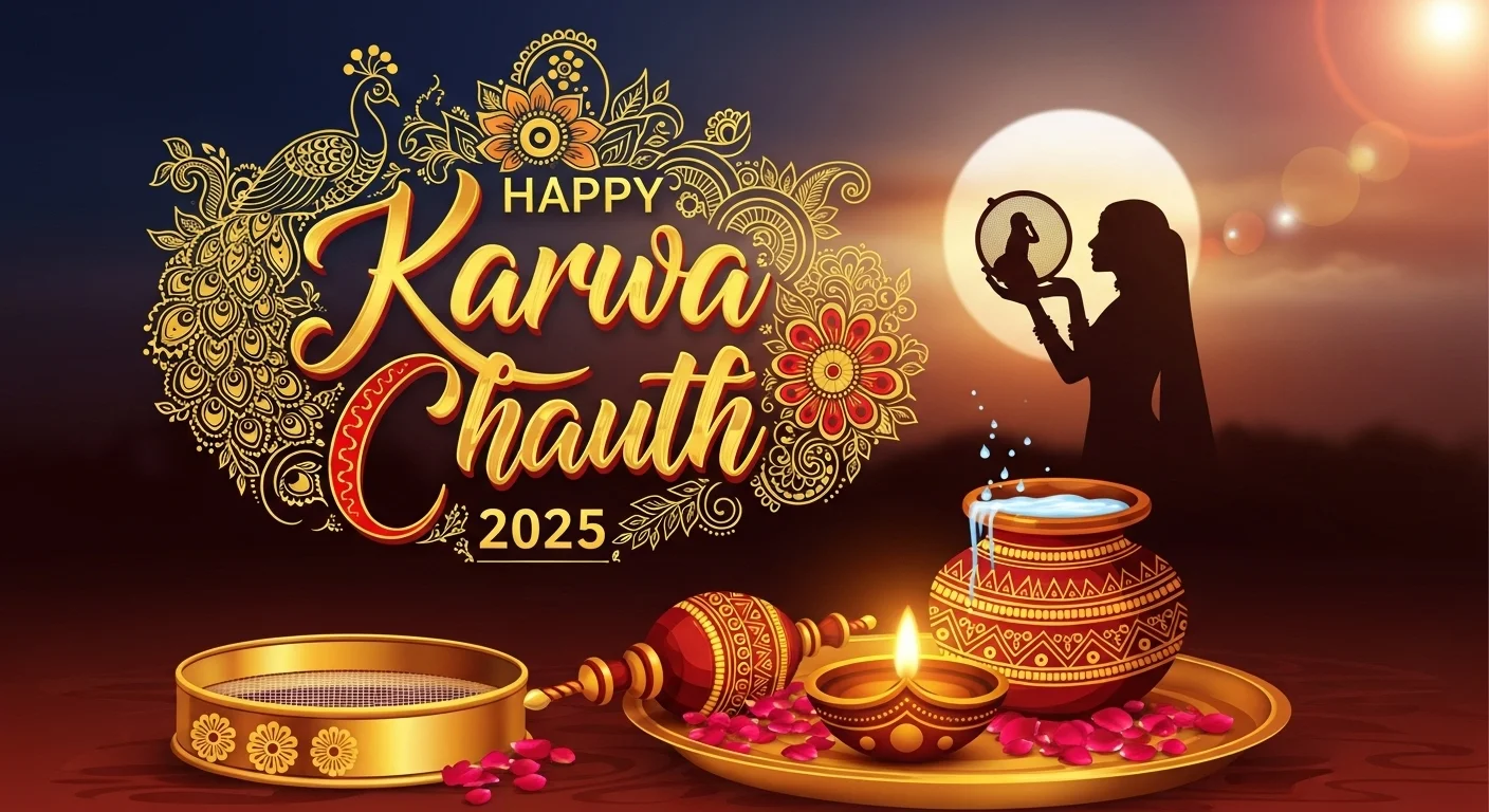 Happy Karwa Chauth 2025 - 50+ Heartfelt Wishes, Quotes, Messages & Greetings in Hindi & English for Social Media - Outdoorkeeda