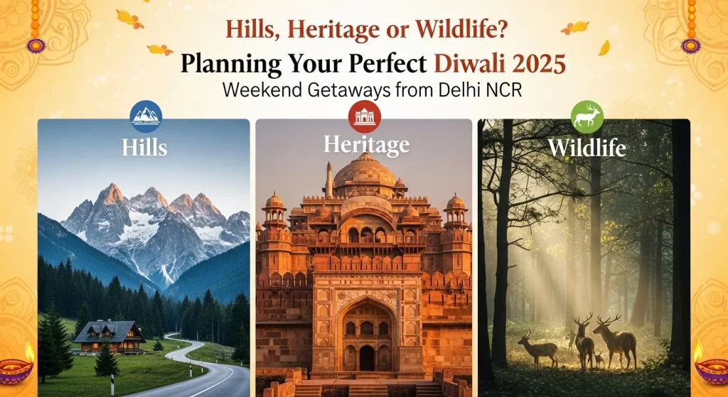 Hills, Heritage, or Wildlife Planning Your Perfect Diwali 2025 Weekend Getaways from Delhi NCR - Outdoorkeeda