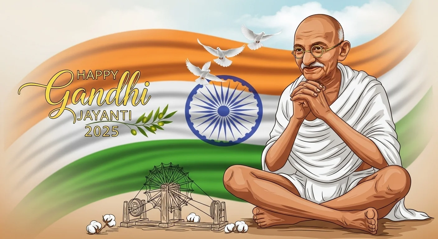 Unique & Creative Gandhi Jayanti Wishes (2025 Edition) - Outddorkeeda